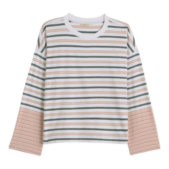Madewell Easy Crewneck Long-Sleeve Tee Size XXS - Picture 1 of 7